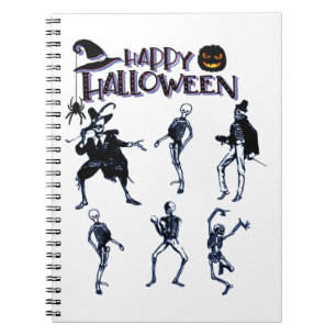 Scary Skeletons Party Notebook