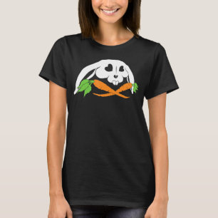 Scary Skull And Crossbones Bad Rabbit Horror Bunny T-Shirt