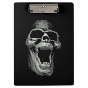 Scary Skull Clipboard