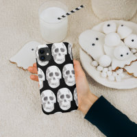 Scary Skull Halloween Black & White