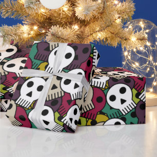 Scary Skulls Wrapping Paper