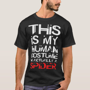 Scary Spider Halloween Costume For Kids and Adults T-Shirt