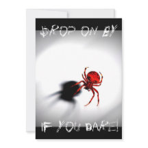 Scary Spider Halloween Invitation