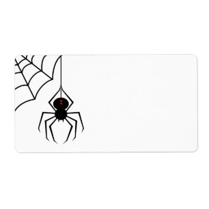 Scary Spider Labels