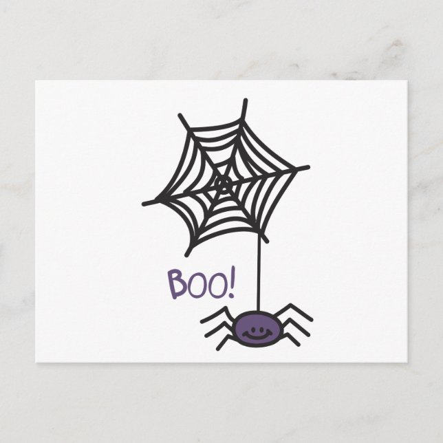 Scary Spider Postcard (Front)