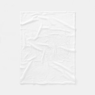 Scary Spider Web - Black Widow Halloween Fleece Blanket