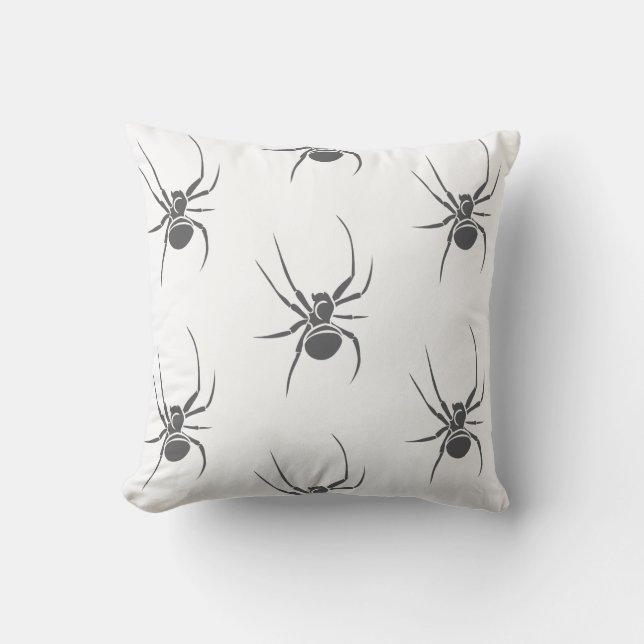 Scary Spiders Halloween Decor Cushion (Front)