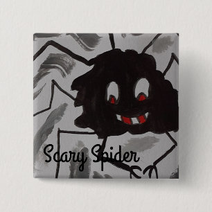 Scary Spiders Square Badge