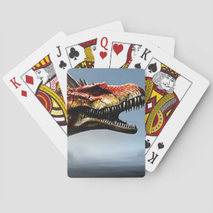 Scary Spinosaurus Dinosaur, Deck Of Playing Cards