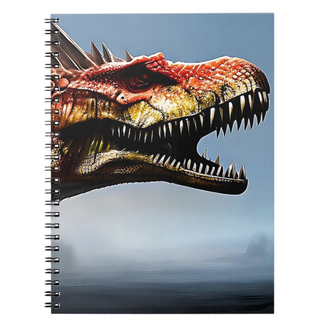 Scary Spinosaurus Dinosaur, Notebook (Front)