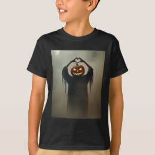 Scary Spooky Jack Olantern Heart Hands Horror Hall T-Shirt