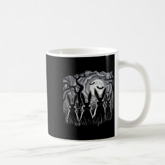 Scary Spooky Rabbit Forest Creepy Halloween Costum Coffee Mug