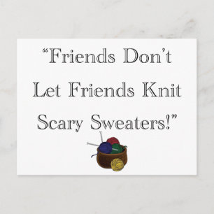 Scary Sweaters! Postcard