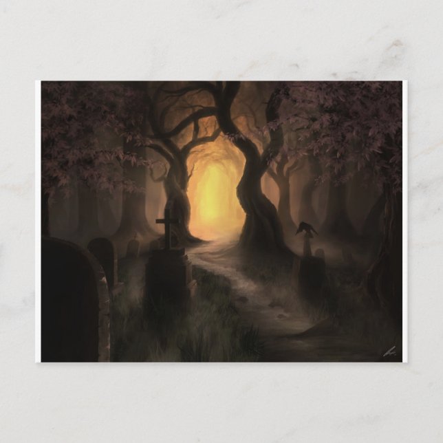 scary trees postcard (Front)