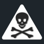 scary triangle sticker<br><div class="desc">scary products</div>
