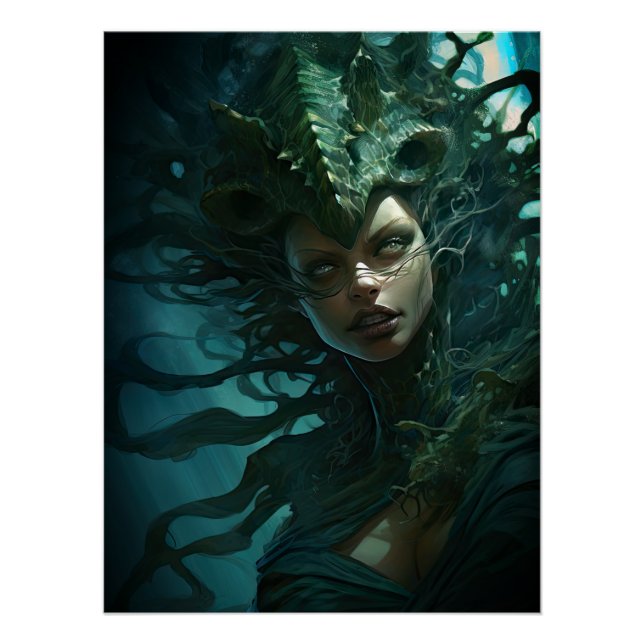 Scary Under the Sea Siren Mermaid Creature Poster (Front)