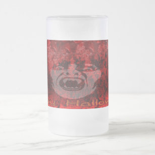Scary Vampire Lady in Blood Frosty Mug