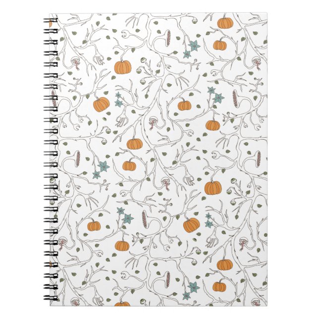 Scary vine pattern for Halloween Notebook (Front)