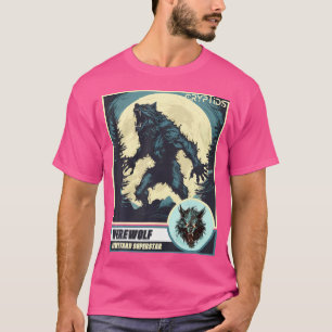 Scary Werewolf Howling At The Moon T-Shirt
