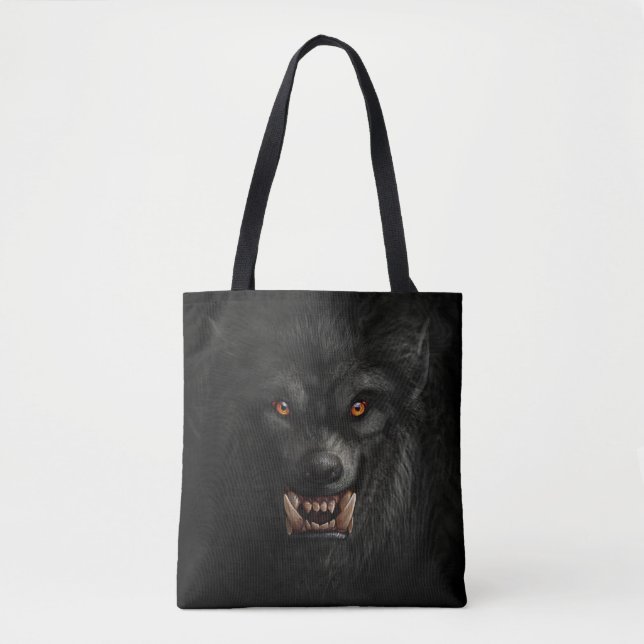 Scary Werewolf Tote Bag (Front)