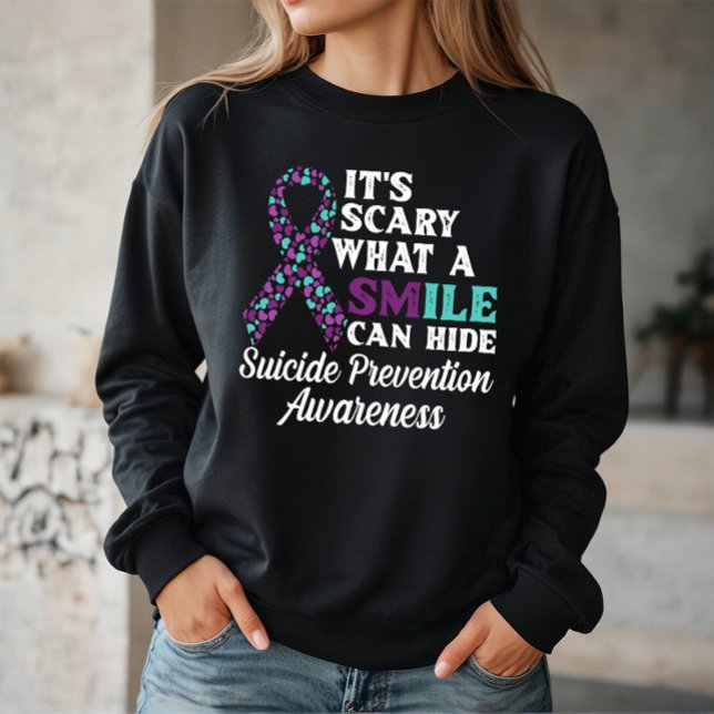 Scary What a Smile Can Hide Sweatshirt (Creator Uploaded)