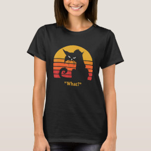 Scary What Cat Halloween 2022 Costume Black Cats T-Shirt