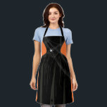Scary Witch Black Gown Halloween Costume Apron<br><div class="desc">Perfect witch apron for every spooky party,  lunch,  or celebration. Halloween trick or treat witch costume apron with spiders and old spider web.</div>