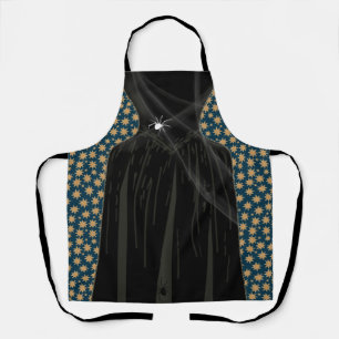  Scary Witch Black Halloween Costume Celestial Apron