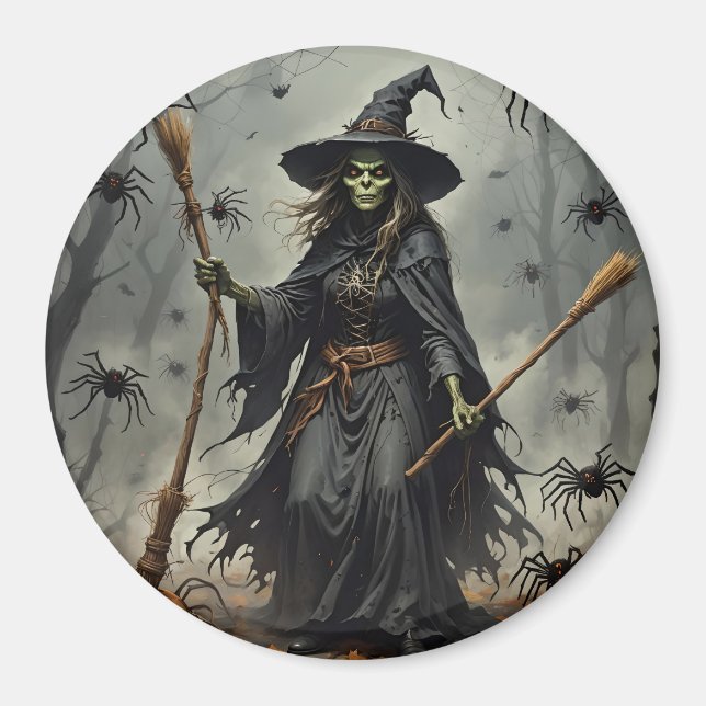 Scary Witch Magnet (Front)