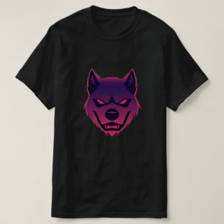 Scary Wolf: Neon T-shirt Art
