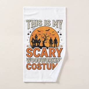 Scary Woodworking Costume Halloween Vintage Design Hand Towel