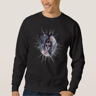 Scary Zombie Costume Halloween Rock Punk Goth Fant Sweatshirt