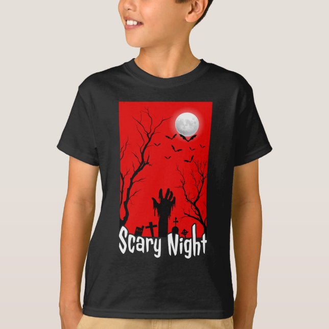 Scary Zombie Night  T-Shirt (Front)
