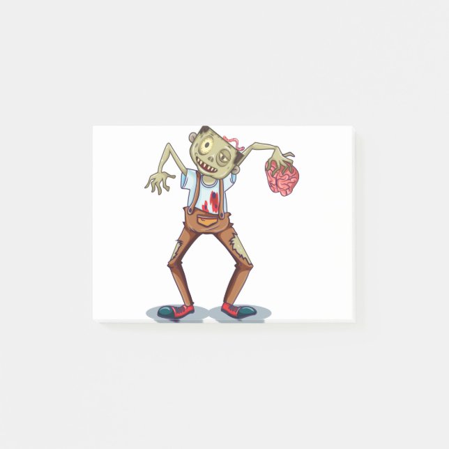 Scary zombie post-it notes (Front)