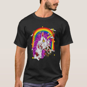 Scary Zombiecorn Zombie Unicorn Halloween Costume T-Shirt