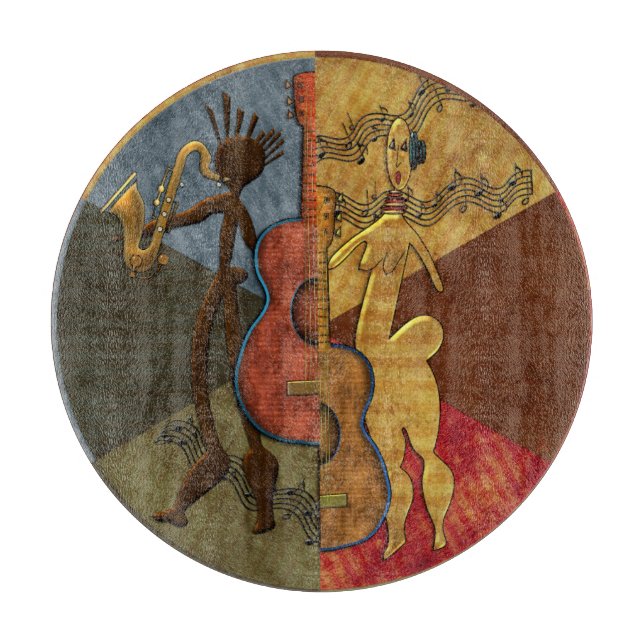 Scat Masters (Jazz Series Pt. 6) Charcuterie Board (Front)