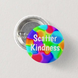 Scatter Kindness Colourful Button