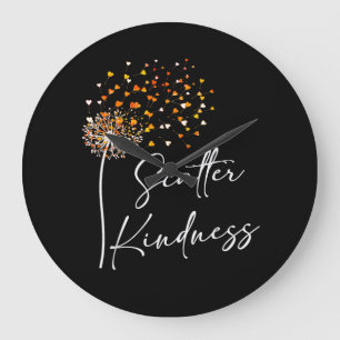 Scatter Kindness Unity Day Anti-Bullying Be Kind Large Clock