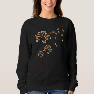 Scatter Love Poodle Dandelion Poodle Dog Mum Mothe Sweatshirt
