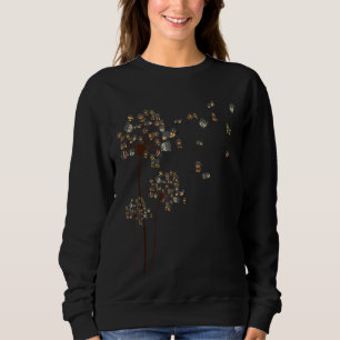 Scatter Love Rottweiler Dandelion  Dog Mum Mother' Sweatshirt