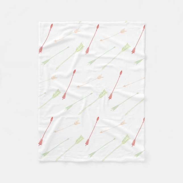 Scattered Arrows Fleece Blanket (Front)