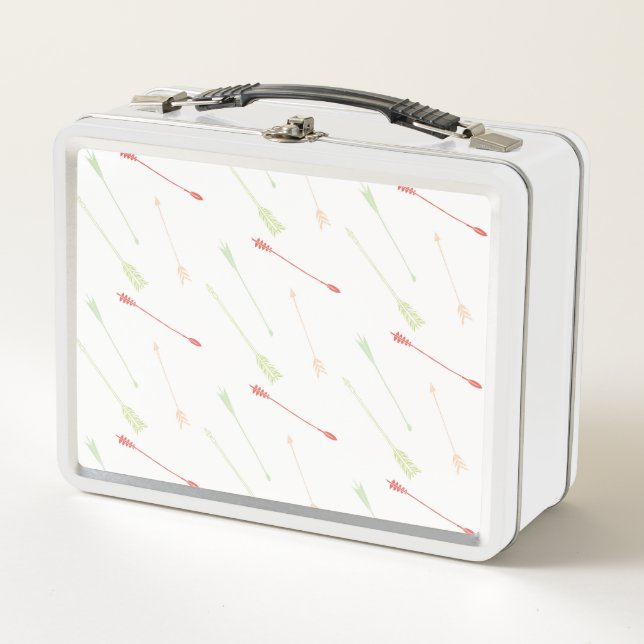 Scattered Arrows Metal Lunch Box (Front)