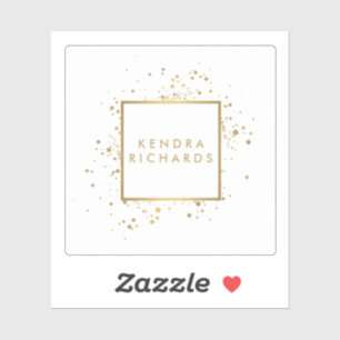 Scattered Faux Gold Confetti