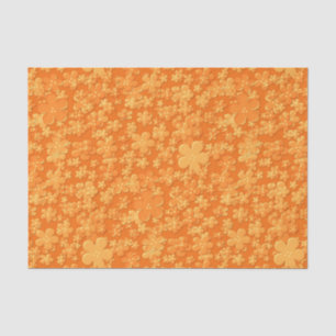 Scattered Flowers-Lt Orange-TISSUE WRAPPING PAPER