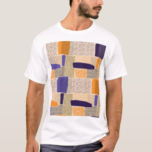 Scattered Geometric Lines: Abstract Art T-Shirt