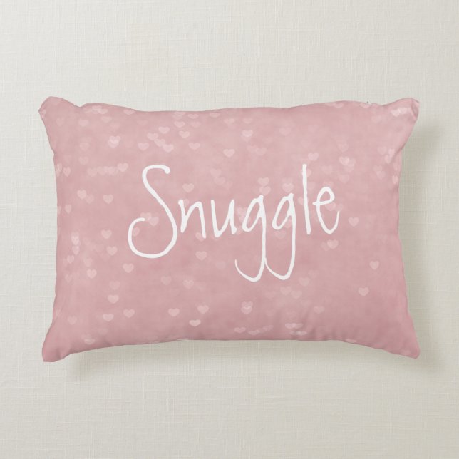 Scattered Hearts Snuggle Decorative Cushion (Front)