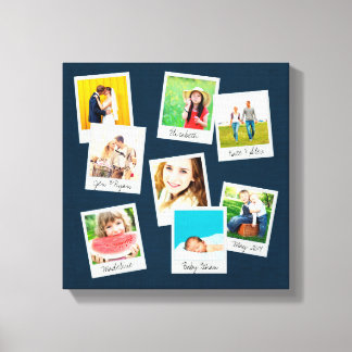 Scattered Instagram Photo Collage Canvas Print