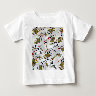 Scattered Kings Poker Cards, Baby Tshirt