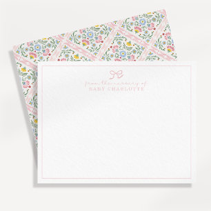 Scattered Meadow Folk Nursery Note Card