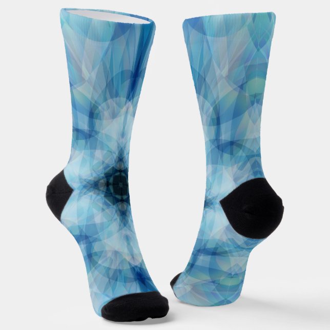 Scattered Petals Socks (Angled)